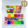 Набір кольорових резиночок Loom Bands 2400 шт з аксесуарами