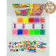 Набір кольорових резиночок Loom Bands 2400 шт з аксесуарами